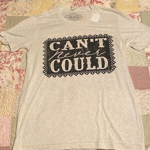 Women’s Light Gray Crazy Train Graphic T-Shirt Small